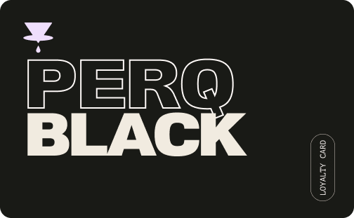 Black PERQ Loyalty Card